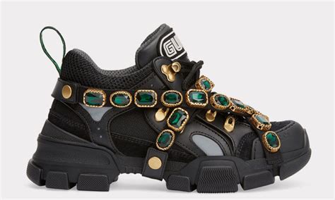 gucci shoes with chains gucci shoes on|gucci gemstone sneakers.